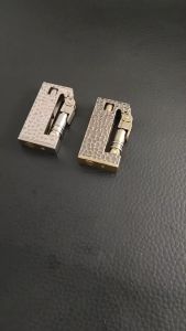 Hột Quẹt Bật Lửa Xăng Đá Dolphin HY-752 Đánh Lửa Tự Động - Không Xăng Ko Gas - Vàng Giả Cổ