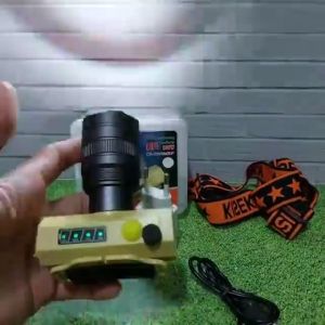 Headlamp / Senter Kepala Zoom 100w Kiseki Ck-Zoom 5F Super Terang Murah Bisa Cod | Senter Kepala Zoom Super Terang / Lampu Depan Tahan Air / Led Senter Super Terang/Terang Anti Air/Usb Rechargeable - Vas