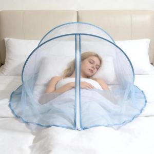 New Novelty Up Foldable Single Person Bed Mosquito Net Tent With Zipper Portable Protection For Home Travel