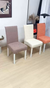 COD*Alice Plain Color Stretchy Polyester Elastic Washable Slip Covers Dining Seat Protectors