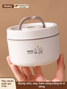 CHUANGSHUNFU | Stainless Steel Microwave Safe Mini Insulated Lunch Box for Students & Office Workers