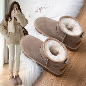 Agsdon | Winter Warm Wool Lined Anti-Slip Leather Short Boots