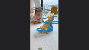 Vịt leo cầu thang nhiều vịt - Đồ chơi cho bé có nhạc đèn giải trí vui nhộn (Tặng lật đật)