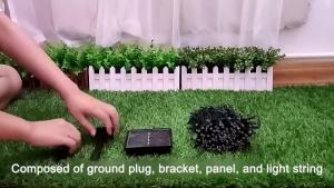 LED 12/22M Solar Outdoor Waterproof String Lights Christmas Fairy Light Garden Yard Home Decoration