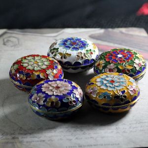 ciiemen | Cloisonne Enamel Jingtai Blue Powder Case