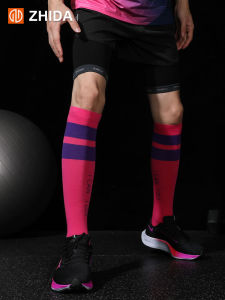 Zhidha Professional Fitness Running Socks Compression Leggings High Tube Pressure Socks for Jump Rope Aerobics Marathon