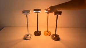 Vimite LED Table Lamp 3 Color USB Rechargeable Wireless Adjust Brightness Night Lighting Desk Light  Bar Dining Light for Cafe Hotel Room Bedroom Bedside Decorative Lighting