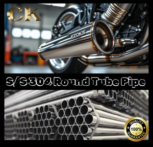 SUS304 Berkualiti Tinggi Tahan Karat Pipe Bulat 3 kaki (Pipe Ekzos) / STAINLEES STEEL ROUND TUBE 1 METER