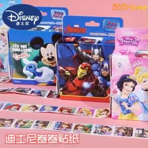 Kids Cartoon Stickers/200pcs/Disney Sticker Roll Sticker Set/Boy Girl Reward Stickers/Toy Labels