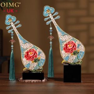 New Chinese Enameled Pipa Decorative Ornament