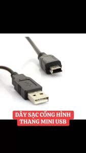 Cáp sạc cổng hình thang Mini USB cho mp3 loa Bluetooth loa nghe đài. Cáp sạc loa Craven BKk - Đầu USB to Micro-USb hình thang - Dùng được cho các dòng máy nghe pháp nghe nhạc đa năng Craven BKK