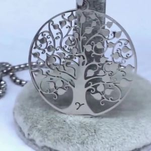 Tree of Life Pendant Stainless Steel Necklace Silver Color Women Men Amulet Neck Chain Jewelry Collar Arbol De La Vida N11S01