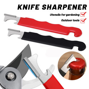 2Pcs Multifunctional Knife Sharpener Professional Mini Portable Pen Shape Sharpening Stone Bottle Opener Outdoor Tools Easy To Use