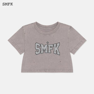 SMFK | Distressed Letter Printed T-shirt