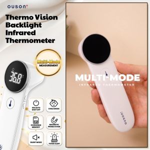 OUSON Advanced 8-in-1 Multifunctional Infrared Thermometer with Child Mode & 3-Year Warranty