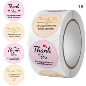 100 pcs Sticker Stiker Thank You Terima Kasih Terimakasih Thanks 1 Roll Aesthetic Karakter Lucu 500 50 Lembar - Motif 8 18 28 38 48 78 88 98