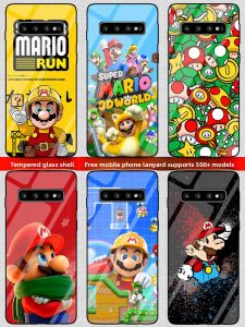 Mario Super Mario Cartoon Phone Case for S25/S24/S23/S22/S21/S20/S10/S9/S8+ Glass S24FE S25U/S21+/S23Ultra Compatible Multi-Model