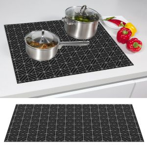 Induction Cooktop Protector Mat Nonslip Induction Protector Heat Resistant Magnetic Induction Stove Cover for Home Kitchen