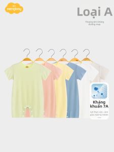 Aengbay | Bamboo Modal Thin Summer Short Sleeve Baby Bodysuit