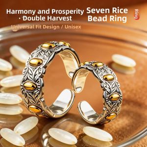 WANSHIXIANG | Wealth Prosperity Adjustable Open Ring Jewelry