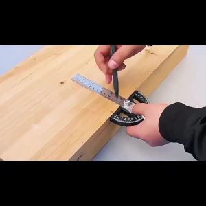 8/12 Inch 180 ° Aluminum Alloy Multifunctional Angle Gauge Goniometer Ruler Precision Multi-angle Measurement Tools Protractor