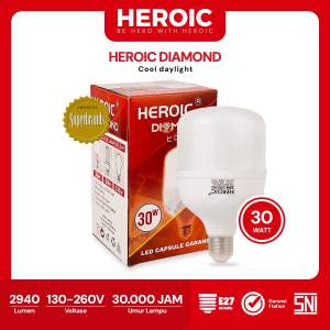 Lampu Heroic LED Diamond 30 Watt / Bohlam LED Lampu Hemat Energi SNI