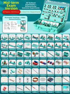 MINGZHUO | Physics Experiment Set Electricity and Electromagnetism Optical Mechanics Science Experiments Equipment