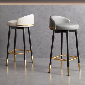 MLZH | Luxury Bar Stool Chair Home Use