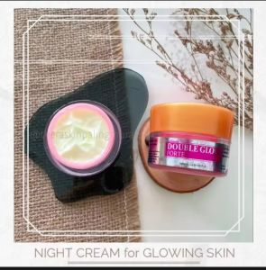 Doubel glow Forte gold cream malam glowing whitening(Kemasan baru)