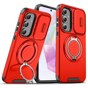 Magnetic Phone Case for Samsung Galaxy A57 A37 A07 A17 A56 A36 A26 A16 A06 A55 A35 A25 A15 A05 Ring Stand Protect Camera Cover