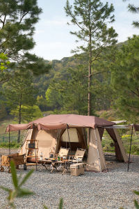 MOBI GARDEN Camping Family Instant Tent Automatic Tent Large Space Waterproof Free 2 Poles Outdoor