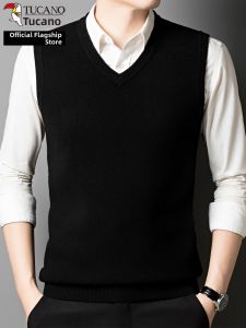 TUCANO | V-Neck Wool Waistcoat for Men 100% Wool