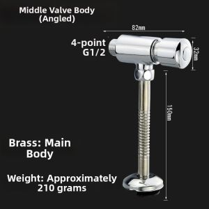 Delayed Action Press-down Urinal Flush Valve