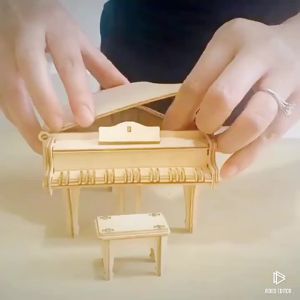 DIY 3D Wooden Puzzle for Assembly Puzzle Laser Cutting Sailing Ship Biplane Steam Locomotive Train Toy DIY Kit for