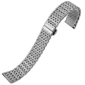 Yopo Stainless steel strap 13mm 18mm 20mm 22mm silver golden rose gold wristband for men and women watch accessories  Gift tool