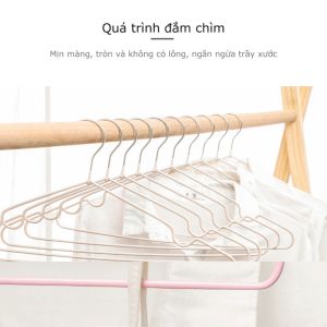 Móc treo quần áo kim loại bọc nhựa chống trượt Người lớn / Trẻ em