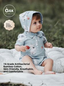 OAK FAMILY | Antibacterial Summer Bamboo Cotton One-piece Suit