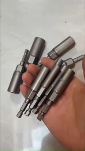 Bộ Đồ nghề 15 Chi Tiết Đầu Khẩu Sâu 80mm Lắp Máy Khoan