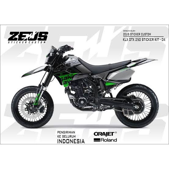 Decal KLX 250 FULL BODY CUSTOM DESIGN