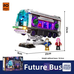 Funwhole | Cyberpunk Futuristic Bus Educational Building Blocks