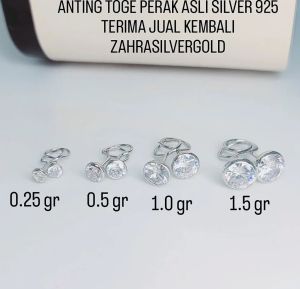 Anting Toge PERAK Silver 925 (Terima Jual Kembali)