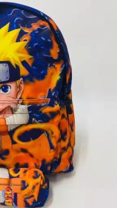 Socute Naruto Backpack School Sekolah Bag with pencil case 火影忍者 鸣人 书包
