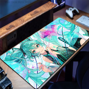 Bandai | Hatsune Miku Painter Anime Extended Gaming Mouse Pad Large Desk Mat，Non-Slip Anti-Dirt Extended Desk Mat