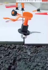 kualitas tinggi 50PCS alat perata granit 1mm/alat perata keramik model putar/Reuseable Tile Leveling nat