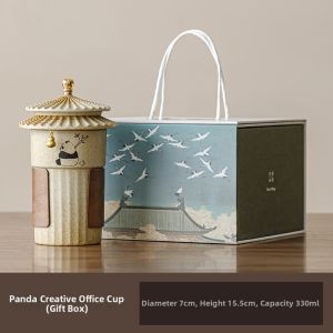 Creative Ceramic Tea Infuser Mug With Lid