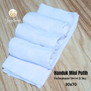 Handuk Mini Putih Katun Perlengkapan Umroh dan Haji