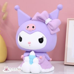 Ống tiết kiệm kuromi cinnamoroll melodi size lớn heo đựng tiền