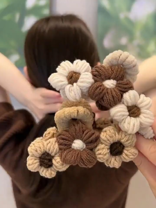 Flower Hair Clip 🎀 花朵抓夹 Klip Cakar Rambut Bunga Aksesori Wanita Hair Pin Hair Claw Hair Accessories Woman Fashion
