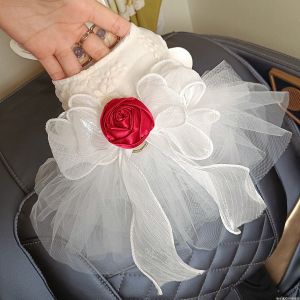 Princess Style Pet Clothes Dog Skirts for Yorkie Cats Teddy Bear Pets Corolla Rice Cooker Soup Mix Princess Dress