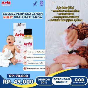 [BPOM] Arfa Baby Oil – Minyak Telon Alami untuk Bayi | Melembabkan dan Menjaga Kesehatan Kulit Bayi